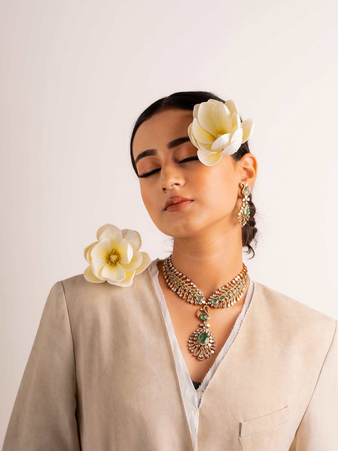 Vowel Digital PR jewellery editorial portrait